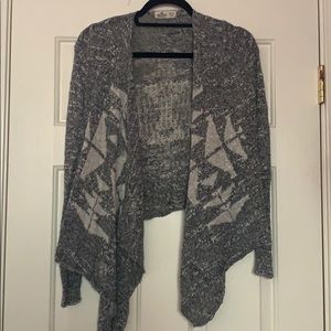 Hollister Grey Textured Cardigan